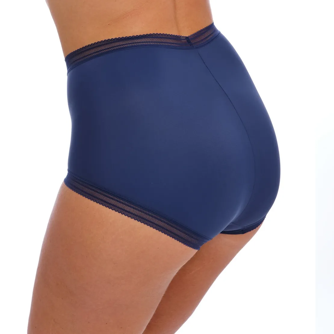 FantasieCulotte taille haute bleu marine en coton- FUSION LACE