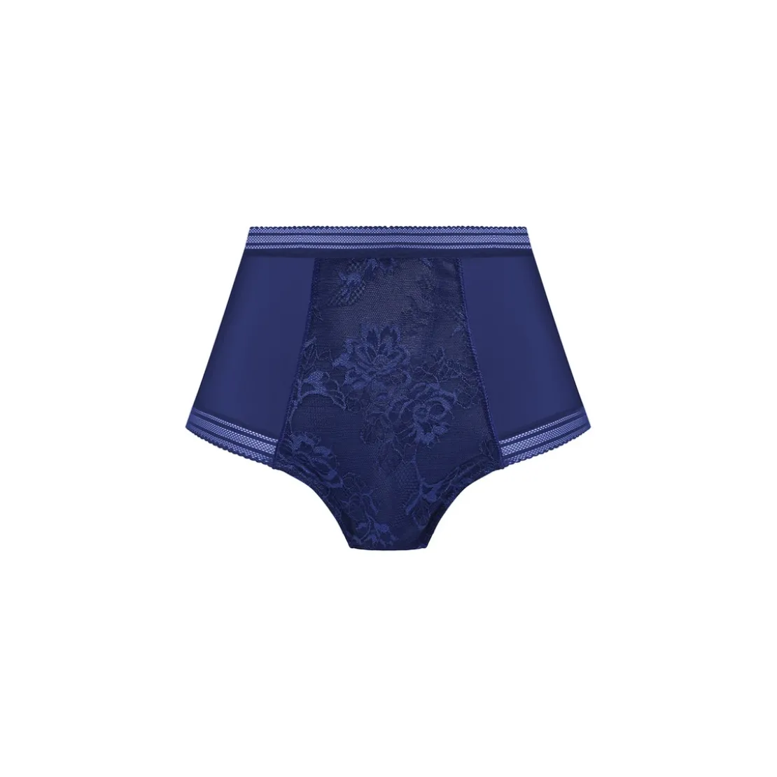 FantasieCulotte taille haute bleu marine en coton- FUSION LACE