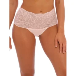 FantasieCulotte taille haute en dentelle stretch invisible - Rose - Fantasie- Lace Ease