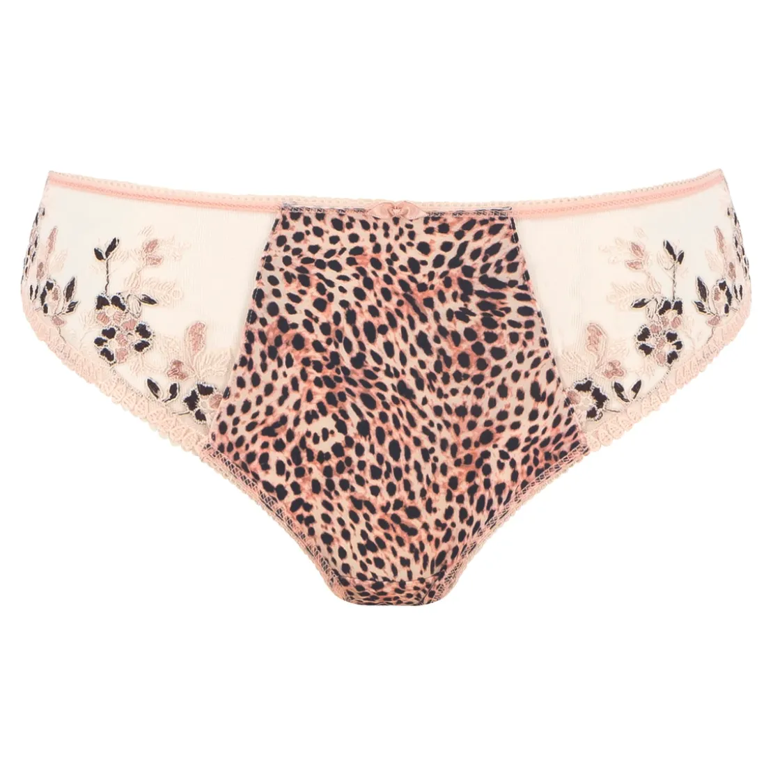 FantasieCulotte taille Haute - Blanc/Marron multicolore- LINDSEY