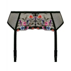 FantasiePorte-jarretelles - Noir Fantasie en nylon- AURELIA