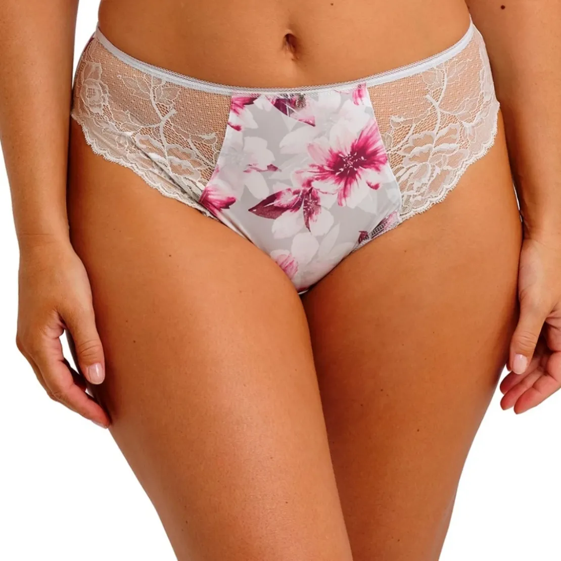 FantasieSlip Blanc à Motifs Fleuris- PIPPA