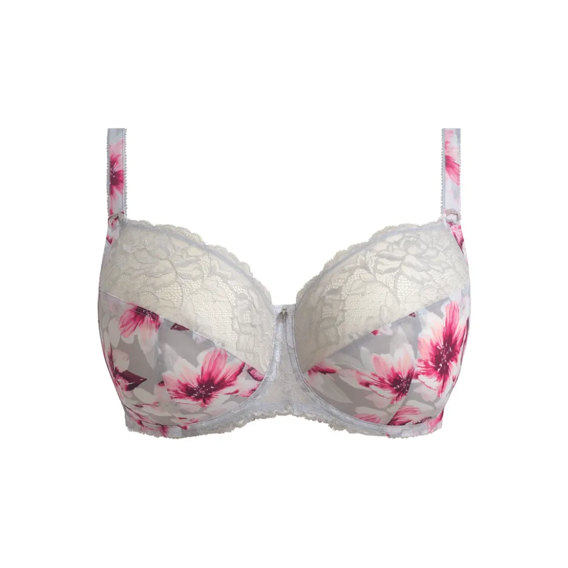 FantasieSoutien-gorge Renfort latéral Blanc à motifs fleuris- PIPPA
