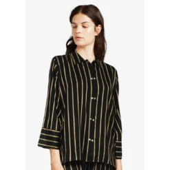 FemiletChemise pyjama Noire Fémilet en viscose- JACKIE