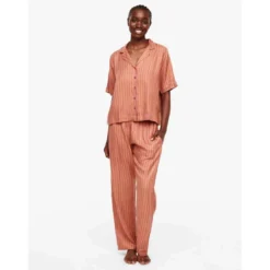 FemiletHaut de pyjama - Chemise à manches courtes - Orange Femilet- ANNA en viscose- ANNA