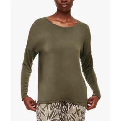 FemiletHaut de pyjama - T-shirt à manches longues - Vert Chantelle en coton modal- YARA