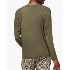 FemiletHaut de pyjama - T-shirt à manches longues - Vert Chantelle en coton modal- YARA