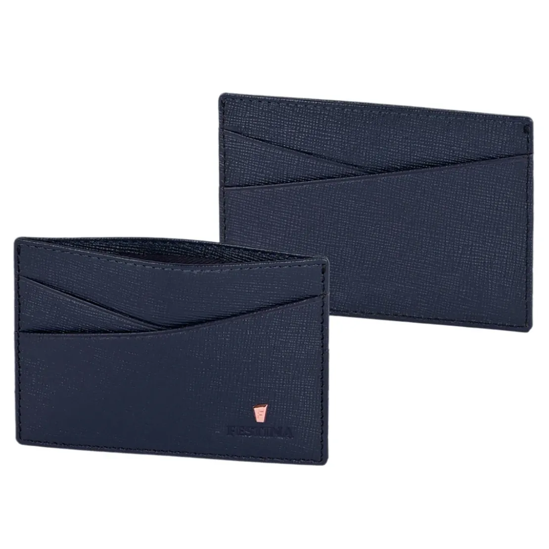 FestinaPorte Carte Homme cuir Bleu - CHRONO BIKE
