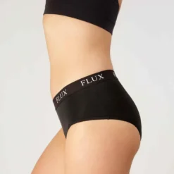 Flux UndiesShorty Menstruel flux léger et moyen Flux Undies noir- Boyshort