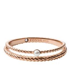 Fossil BijouxBague femme Fossil Bijoux - JF03656791 Acier Doré Rose