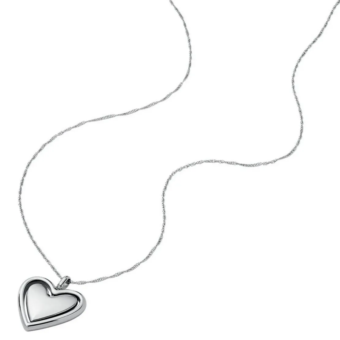 Fossil BijouxCollier Femme Fossil Bijoux Love- JF04836040 Acier inoxydable
