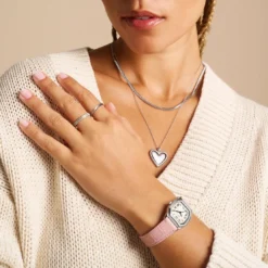 Fossil BijouxCollier Femme Fossil Bijoux Love- JF04836040 Acier inoxydable