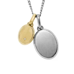 Fossil BijouxCollier Homme Fossil Bijoux Acier Classique Drew - JF04850998 Acier inoxydable