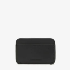 Fred PerryPorte-carte en cuir bruni - Noir
