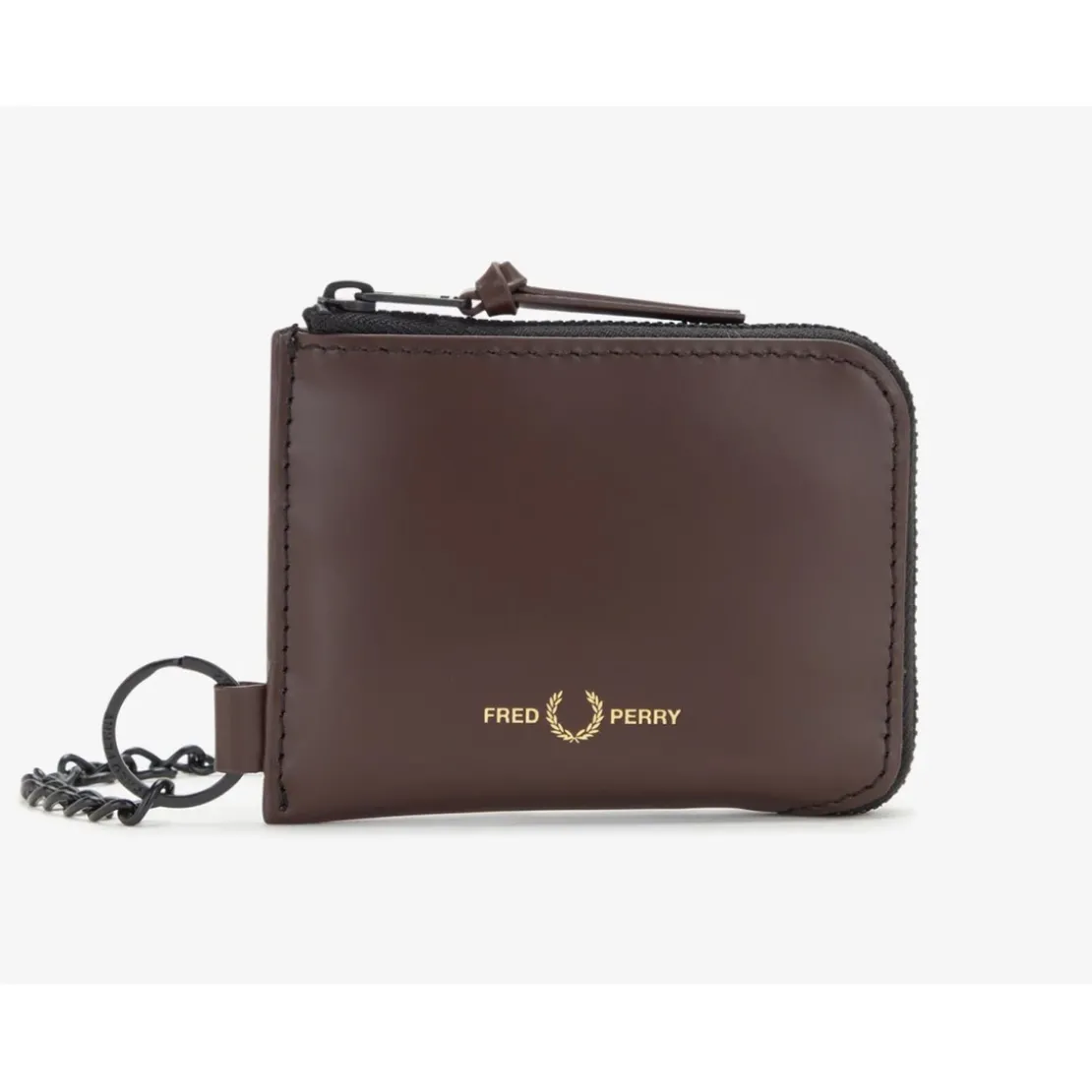 Fred PerryPorte Clés en cuir mat marron