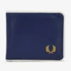 Fred PerryPortefeuille classique bleu et écru