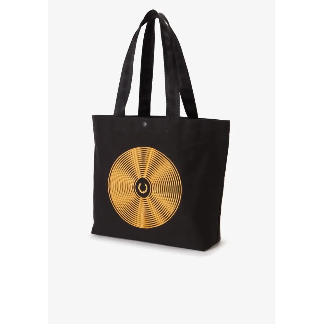 Fred PerrySac avec graphique glacé en coton noir