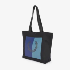 Fred PerrySac cabas graphique - Noiren coton