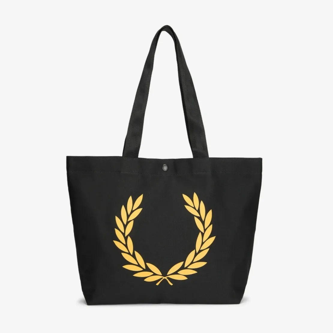 Fred PerrySac cabas imprimé laurier - Noir en coton