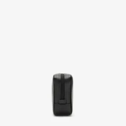 Fred PerryTrousse de toilette en cuir bruni - Noire