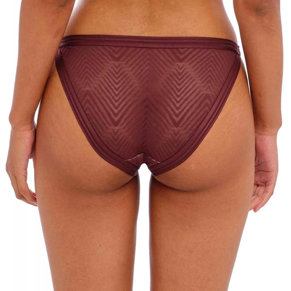 FreyaCulotte classique en dentelle graphique Freya Rouge - Tailored