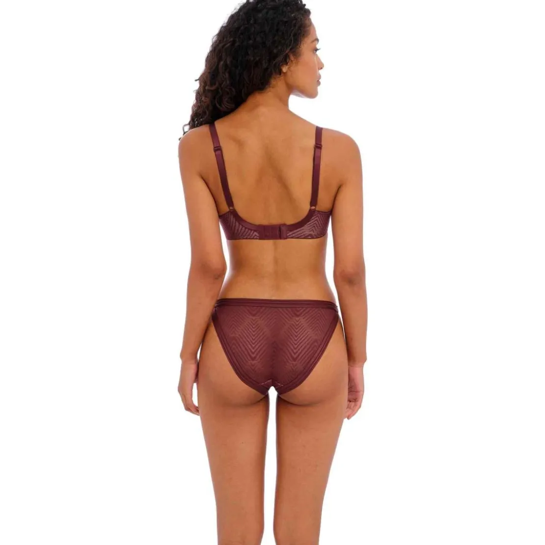 FreyaCulotte classique en dentelle graphique Freya Rouge - Tailored