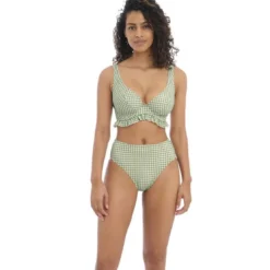 Freya maillotCulotte de bain Taille Haute - Freya Maillots Verte en nylon- CHECK IN