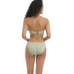 Freya maillotCulotte de bain - Verte CHECK IN en nylon- CHECK IN