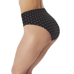 Freya maillotCulotte de bain taille haute noire- Jewel Cove