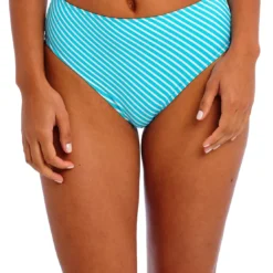 Freya maillotCulotte de bain taille Haute - Turquoise- Jewel Cove