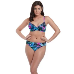 Freya maillotCulotte de bikini taille ajustable Freya Maillots black tropical-Freya Maillots- Jungle Flower