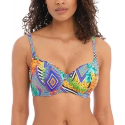 Freya maillotHaut de maillot de bain décolleté cœur armatures - Multicolore CALA PALMA en nylon- CALA PALMA