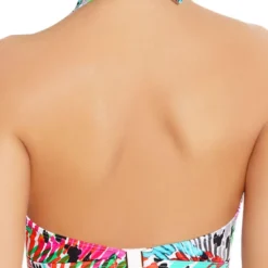 Freya maillotHaut de maillot de bain tour de cou carnival Freya Maillots bleu en nylon- Mardi Gras