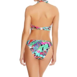 Freya maillotHaut de maillot de bain tour de cou carnival Freya Maillots bleu en nylon- Mardi Gras