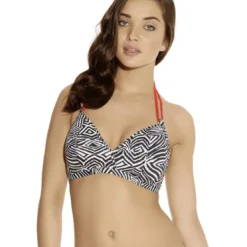 Freya maillotHaut de maillot de bain Triangle Multicolore-Noir-Blanc- Zulu