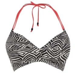 Freya maillotHaut de maillot de bain Triangle Multicolore-Noir-Blanc- Zulu