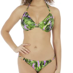 Freya maillotHaut de maillot de bain tour de cou armatures Vert - Freya - JUNGLE OASIS
