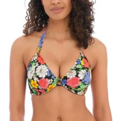 Freya maillotHaut de maillot de bain tour de cou armatures - Multicolore FLORAL HAZE en nylon- FLORAL HAZE
