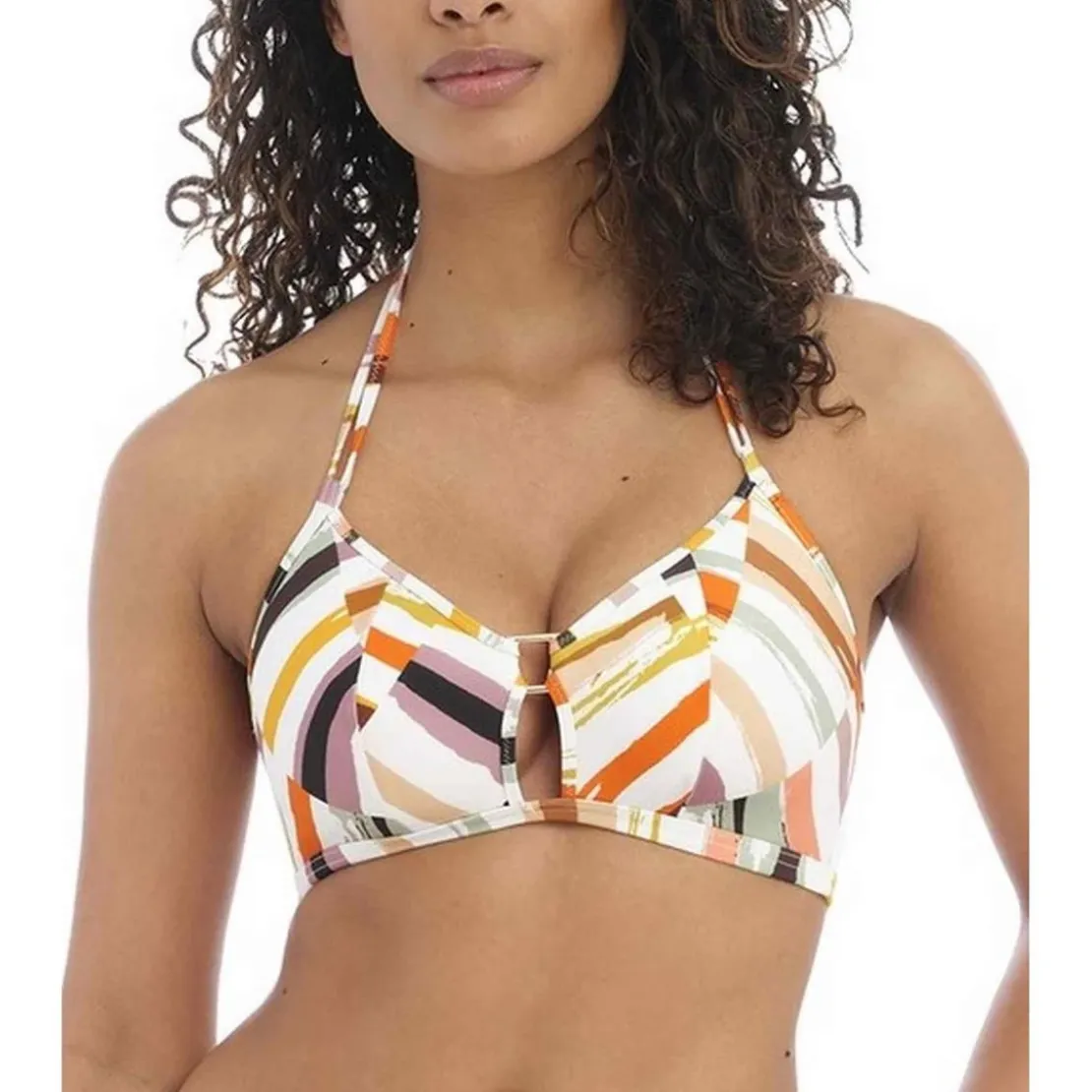 Freya maillotHaut de maillot de bain Triangle Sans Armatures - Multicolore SHELL ISLAND en nylon- SHELL ISLAND