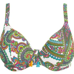 Freya maillotHaut de maillot de bain plongeant à armatures multicolore Freya