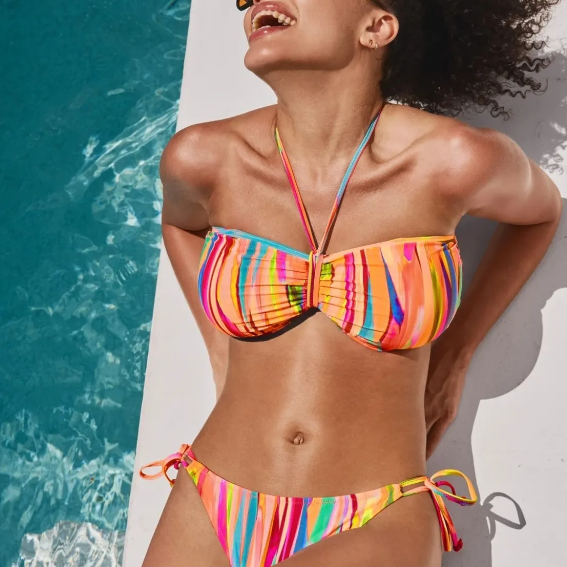 Freya maillotSlip Bikini à nouettes - Multicolore- SAN ANTONIO