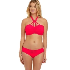 Freya maillotSlip de bain - Rouge MACRAME en nylon