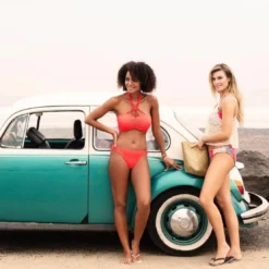 Freya maillotSlip de bain - Rouge MACRAME en nylon