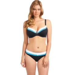 Freya maillotSlip Taille Basse - Noir en nylon- Revival