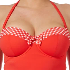 Freya maillotTankini bandeau à armatures Rouge- Tootsie