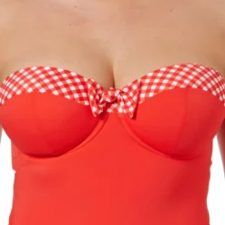 Freya maillotTankini bandeau à armatures Rouge- Tootsie