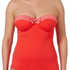 Freya maillotTankini bandeau à armatures Rouge- Tootsie