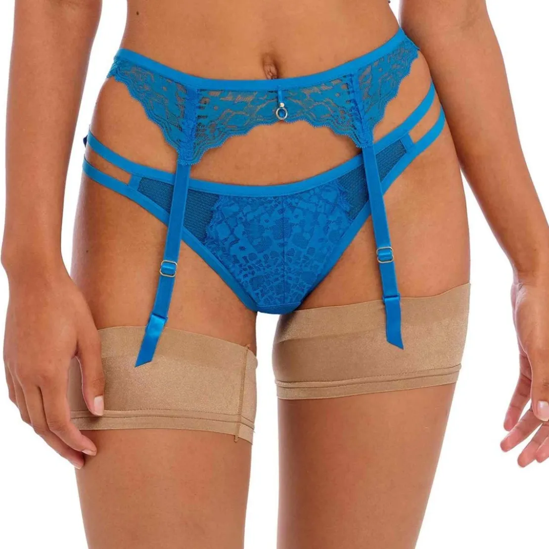 FreyaPorte-jarretelles en dentelleFreya Bleu - Temptress