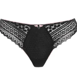 FreyaSlip noir DAISY LACE- Daisy lace