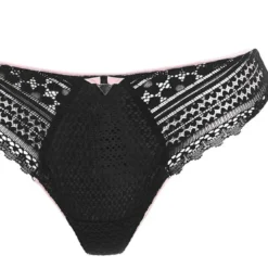 FreyaSlip noir DAISY LACE- Daisy lace